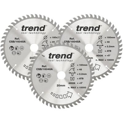 Trend Trend CSB/160/3PK Djupsågblad - Djupsågblad Trend Trend CSB/160/3PK Djupsågblad - Djupsågblad
