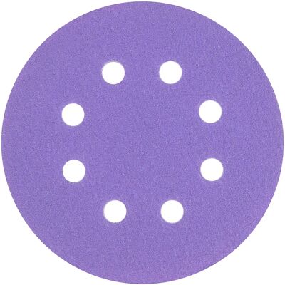 Trend Aluminium Oxide Orbital Sanding Disc - 125mm - 120G - Pack 10 Trend Aluminium Oxide Orbital Sanding Disc - 125mm - 120G - Pack 10