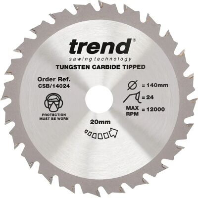Trend - CSB/14024 Craft Pro - 140mm - Circular Saw Blade Trend - CSB/14024 Craft Pro - 140mm - Circular Saw Blade