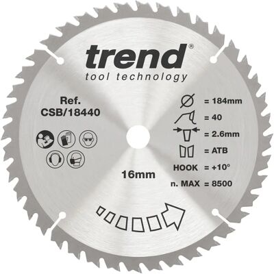 Lâmina de corte cruzado Craft Pro de DeWalt - 184mm - Serra Circular Lâmina de corte cruzado Craft Pro de DeWalt - 184mm - Serra Circular