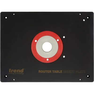 Piastra di inserimento grande per tavolo router con anelli concentrici - Tipo Router Piastra di inserimento grande per tavolo router con anelli concentrici - Tipo Router