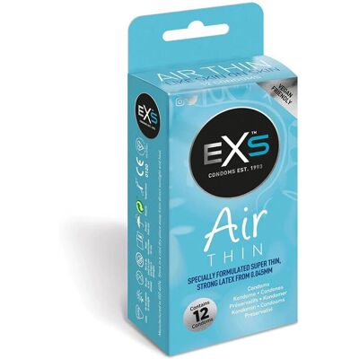 EXS Brand Air Thin Condoms - 12 Pack - Ultra-Thin, 0.045mm EXS Brand Air Thin Condoms - 12 Pack - Ultra-Thin, 0.045mm