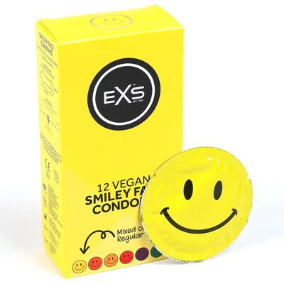 EXS Smiley Face Kondomer - 100 Stykker - Transparent - Standard Type EXS Smiley Face Kondomer - 100 Stykker - Transparent - Standard Type