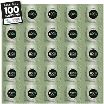 Exs Snug Fit Condoms - 100 Pack - Comfortable, Natural Latex Exs Snug Fit Condoms - 100 Pack - Comfortable, Natural Latex