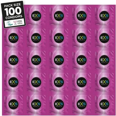 EXS Extra Thick Condoms - 100 Pack - Safety Latex EXS Extra Thick Condoms - 100 Pack - Safety Latex