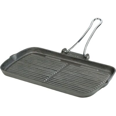 Typhoon Cast Iron Rectangular Chargriller - 35cm, Black - Chargriller Typhoon Cast Iron Rectangular Chargriller - 35cm, Black - Chargriller