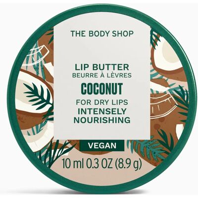 The Body Shop Coconut Lip Butter - Moisturizing Lip Balm - 10ml The Body Shop Coconut Lip Butter - Moisturizing Lip Balm - 10ml