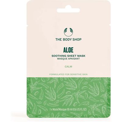 The Body Shop Aloe Beruhigende Blattmaske - Für sensible Haut The Body Shop Aloe Beruhigende Blattmaske - Für sensible Haut