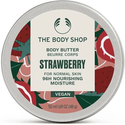 The Body Shop Beurre Corporel Fraise - 50ML - Publicité The Body Shop Beurre Corporel Fraise - 50ML - Publicité