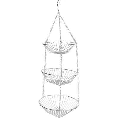 KitchenCraft 3-Tier Fruit & Veggie Hanging Basket - Space Saving KitchenCraft 3-Tier Fruit & Veggie Hanging Basket - Space Saving