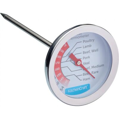 KitchenCraft Thermomètre à viande en acier inoxydable - Mesure interne KitchenCraft Thermomètre à viande en acier inoxydable - Mesure interne