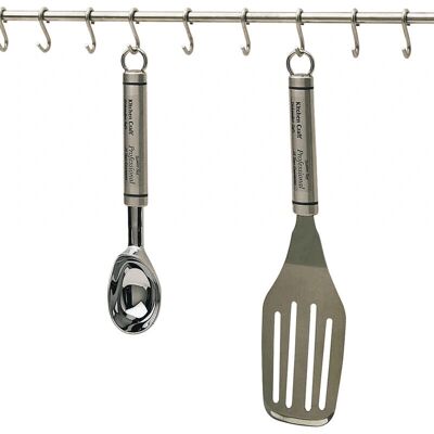 KitchenCraft Stainless Steel Utensil Hanging Rack - 52cm - Kitchen Utensil Rack KitchenCraft Stainless Steel Utensil Hanging Rack - 52cm - Kitchen Utensil Rack