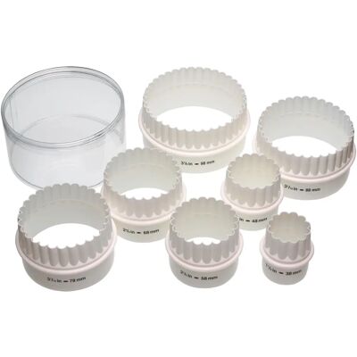KitchenCraft Doppel-Keks-Set - 7 Größen - Teigschneider KitchenCraft Doppel-Keks-Set - 7 Größen - Teigschneider