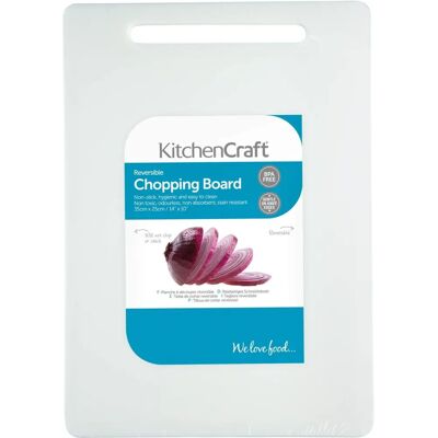 KitchenCraft Planche à découper en polyéthylène - Blanc - Sûre pour aliments KitchenCraft Planche à découper en polyéthylène - Blanc - Sûre pour aliments