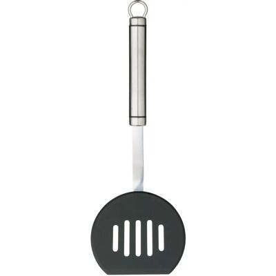 Kitchencraft Ronde nylon en roestvrijstalen keukenschep - 32cm - Grijs Kitchencraft Ronde nylon en roestvrijstalen keukenschep - 32cm - Grijs