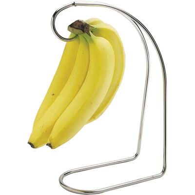 KitchenCraft Klemmand voor bananen - Metaal met chroomlaag, 17,5 x 8,5 x 32 cm KitchenCraft Klemmand voor bananen - Metaal met chroomlaag, 17,5 x 8,5 x 32 cm
