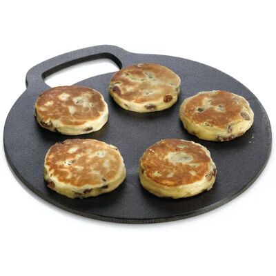 KitchenCraft Cast Iron 27cm Black Baking Stone - Baking Stone KitchenCraft Cast Iron 27cm Black Baking Stone - Baking Stone