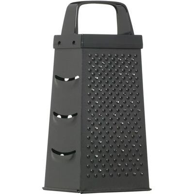 KitchenCraft Black Non-Stick 17cm Four Sided Box Grater KitchenCraft Black Non-Stick 17cm Four Sided Box Grater