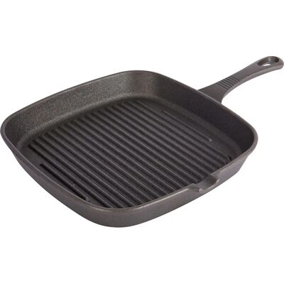 KitchenCraft Patelnia żeliwna, kwadratowa, 23cm - Patelnia KitchenCraft Patelnia żeliwna, kwadratowa, 23cm - Patelnia