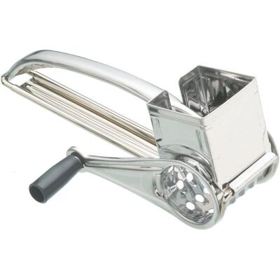 Kitchencraft Stainless Steel Rotary Grater - Three Drums - Kitchen Appliance Kitchencraft Stainless Steel Rotary Grater - Three Drums - Kitchen Appliance