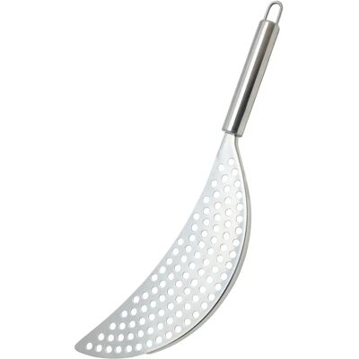Kitchencraft Stainless Steel Crescent Shaped Pan Drainer - Unisex Kitchencraft Stainless Steel Crescent Shaped Pan Drainer - Unisex