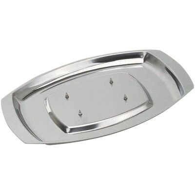 Masterclass Stainless Steel Carving Tray - Spiked, Silver Masterclass Stainless Steel Carving Tray - Spiked, Silver