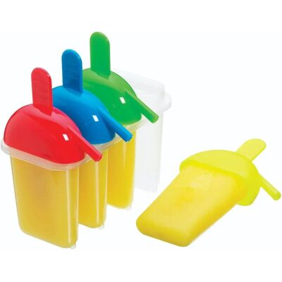 Kitchencraft Stampo per ghiaccioli con 4 manici - Multicolore Kitchencraft Stampo per ghiaccioli con 4 manici - Multicolore
