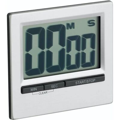 KitchenCraft Grote Eenvoudige Leesbare Chroom Timer - Keukentimer KitchenCraft Grote Eenvoudige Leesbare Chroom Timer - Keukentimer