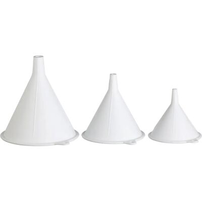 Kitchencraft - Ensemble de 3 entonnoirs de cuisine pliables en polypropylène Kitchencraft - Ensemble de 3 entonnoirs de cuisine pliables en polypropylène