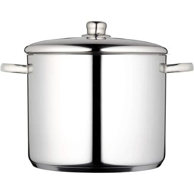 Cocotte en acier inoxydable MasterClass 28cm - 14L - Argenté - Publicité Cocotte en acier inoxydable MasterClass 28cm - 14L - Argenté - Publicité
