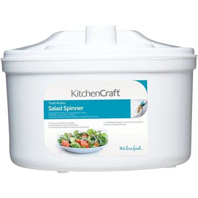 KitchenCraft 22,5cm Salatschleuder - Weiß KitchenCraft 22,5cm Salatschleuder - Weiß
