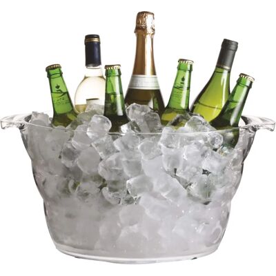 BarCraft Acrylic Large Oval Drinks Pail - Cooler BarCraft Acrylic Large Oval Drinks Pail - Cooler