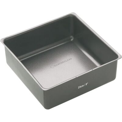 Moule à Gâteau Carré Profond 23cm - Antiadhésif, Gris Foncé Moule à Gâteau Carré Profond 23cm - Antiadhésif, Gris Foncé