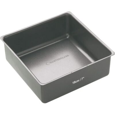 KitchenCraft 18cm Plat à Gâteau Antiadhésif Profond - Square Master Class - Moule à Gâteau 18cm KitchenCraft 18cm Plat à Gâteau Antiadhésif Profond - Square Master Class - Moule à Gâteau 18cm