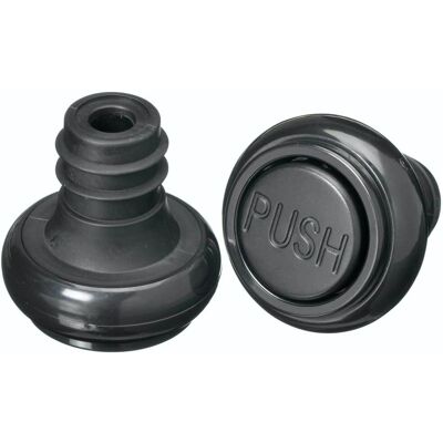 BarCraft Vacuüm Flesdoppen - 14cm Zwart - Flesdop BarCraft Vacuüm Flesdoppen - 14cm Zwart - Flesdop