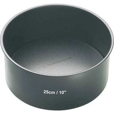Masterclass Non-Stick 25cm Deep Cake Pan with Loose Base - KitchenCraft Masterclass Non-Stick 25cm Deep Cake Pan with Loose Base - KitchenCraft