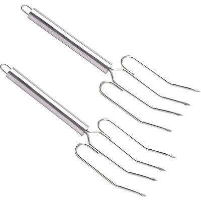 Fourchettes de four en acier inoxydable MasterClass - Set de viande Fourchettes de four en acier inoxydable MasterClass - Set de viande