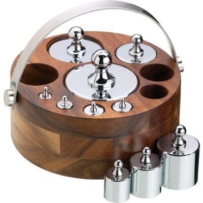Kitchen Craft Vintage Weights Set - 10 Pieces, Metal & Wood Support Kitchen Craft Vintage Weights Set - 10 Pieces, Metal & Wood Support