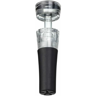 Kitchencraft Kcbcstopsav - Zwart - Flessenstopper en bewaarder voor wijn Kitchencraft Kcbcstopsav - Zwart - Flessenstopper en bewaarder voor wijn