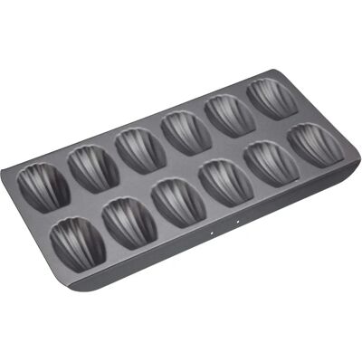 Stampo Madeleine Antiaderente 12 Posti - 40x20cm Stampo Madeleine Antiaderente 12 Posti - 40x20cm