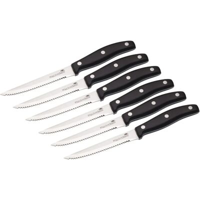 MasterClass Luxe 6-delig Steakmes Set - Mes Set MasterClass Luxe 6-delig Steakmes Set - Mes Set