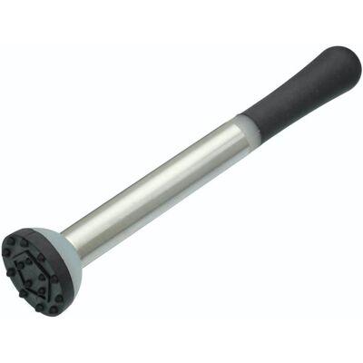 BarCraft Stainless Steel Cocktail Muddler - Silver/Black BarCraft Stainless Steel Cocktail Muddler - Silver/Black