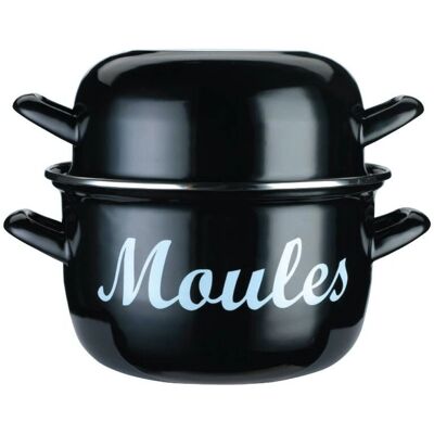 Olla de mejillones Mediterránea de Kitchencraft - 18 cm, gris Olla de mejillones Mediterránea de Kitchencraft - 18 cm, gris