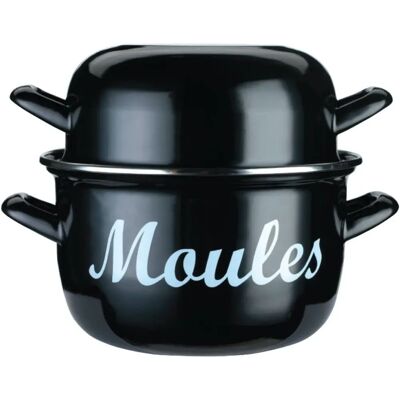 Pentola per cozze Mediterranea di Kitchencraft - 18 cm, grigia Pentola per cozze Mediterranea di Kitchencraft - 18 cm, grigia