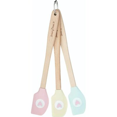 KitchenCraft Mini Spatulas Set - Pastellsilicone - 3 st KitchenCraft Mini Spatulas Set - Pastellsilicone - 3 st