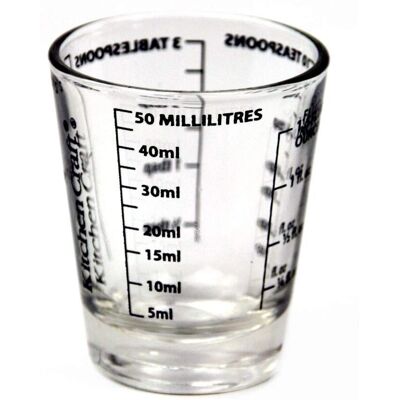 Tasse mesure en cristal Kitchencraft 50 ml - Publicité Tasse mesure en cristal Kitchencraft 50 ml - Publicité