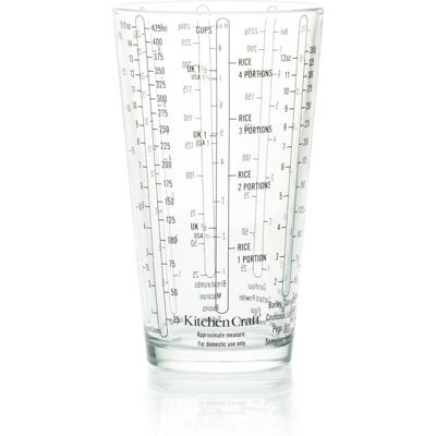 KitchenCraft Glasmåttbägare - 425 ml, mikrovågssäker KitchenCraft Glasmåttbägare - 425 ml, mikrovågssäker