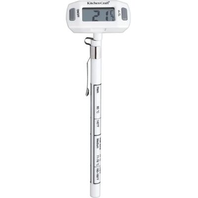 KitchenCraft Wit Digitale Sondethermometer - Vlees KitchenCraft Wit Digitale Sondethermometer - Vlees