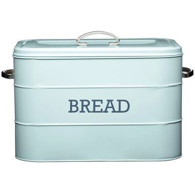 KitchenCraft Living Nostalgia Vintage Blue Bread Bin KitchenCraft Living Nostalgia Vintage Blue Bread Bin