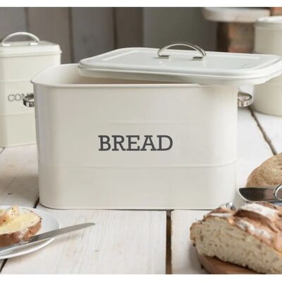 KitchenCraft Living Nostalgia Antique Cream Bread Bin - Boîte à pain - Publicité KitchenCraft Living Nostalgia Antique Cream Bread Bin - Boîte à pain - Publicité